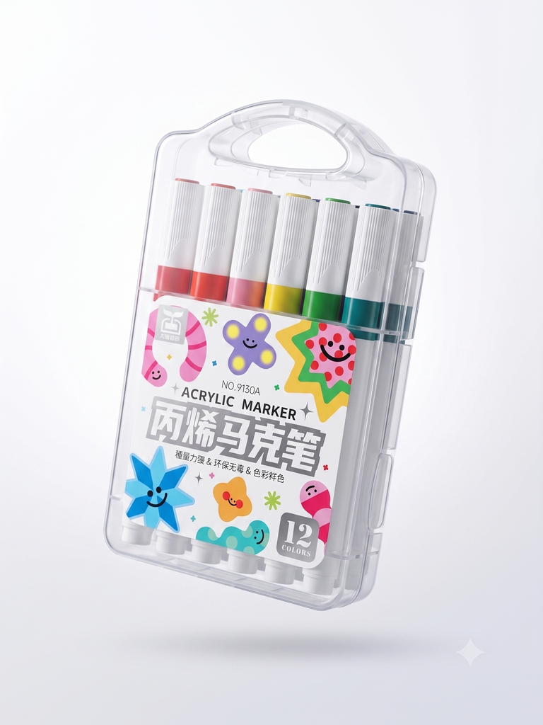 [PLU-DEL-0001] Marcadores Deli Acrilicos 24 colores 9130A