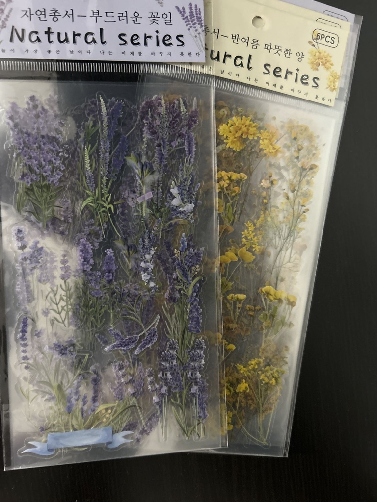 Plantillas de sticker Natural Series (6PCS) (Lavanda)